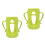 2Pièces Couvre Silicone Vert Protection Douceur Antidérapante 10