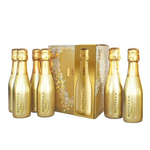 Bottega Gold Prosecco 6 x 20cl Gift Pack