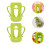 2Pièces Couvre Silicone Vert Protection Douceur Antidérapante 9