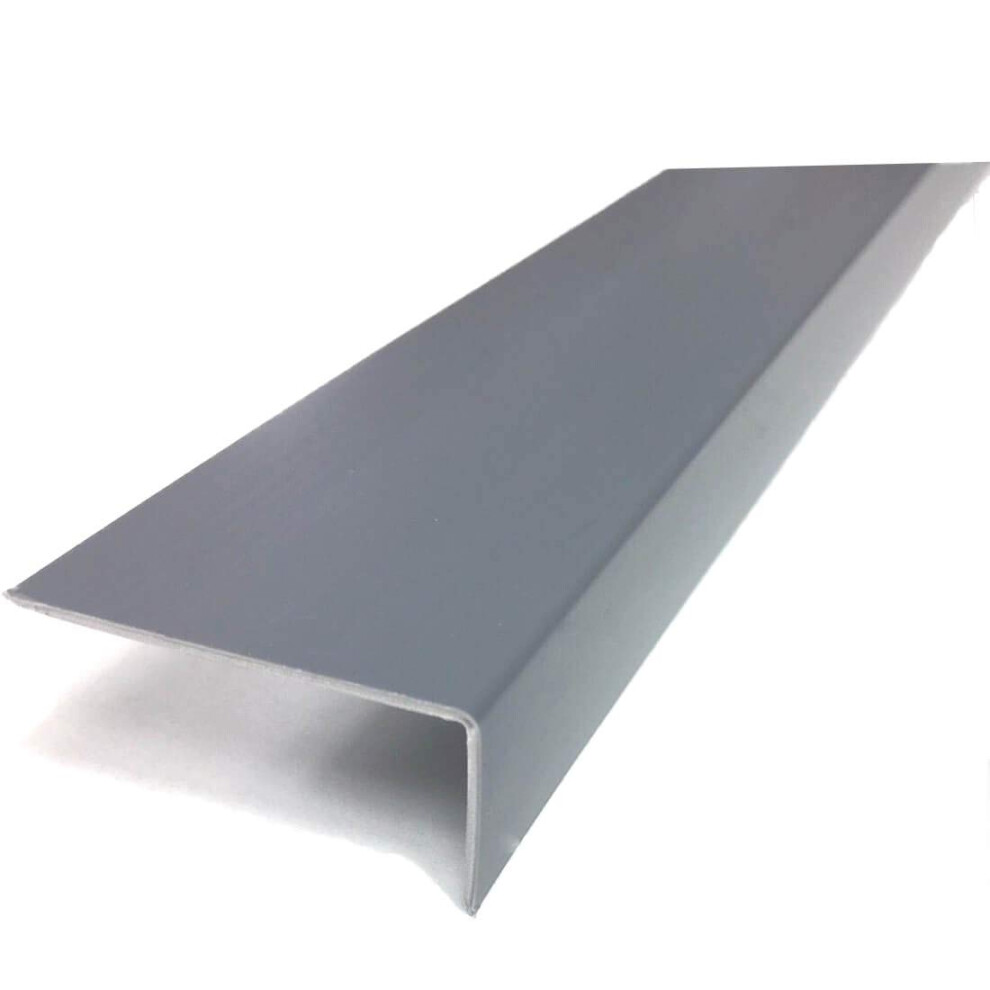 Tmw Profiles Upvc Unequal Corner Trim 40Mm X 20Mm ? Grey ? Impact-Resistant, 1M Length (40Mm X 20Mm X 1M) 7436244570512