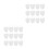 24Pièces Fausses Barbes Blanches Polyester Pour Fête Costume 6