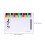 2Pièces Tableau Musical Pratique Effaçable Couleurs Assorties 2