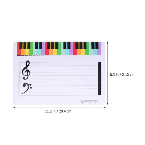 2Pièces Tableau Musical Pratique Effaçable Couleurs Assorties 1