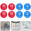 5Paires Stickers Indicateur Eau Chaude Froid Robinet Durable 7