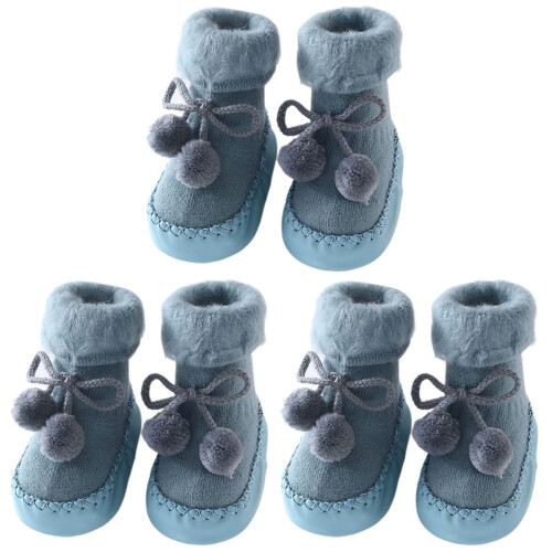 3Pièces Bébé Antidérapantes En Coton , Sécurisées 1