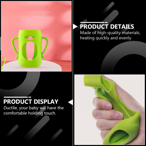 2Pièces Couvre Silicone Vert Protection Douceur Antidérapante 2