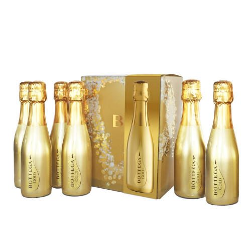 Bottega Gold Prosecco 6 x 20cl Gift Pack 1