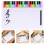 2Pièces Tableau Musical Pratique Effaçable Couleurs Assorties 10