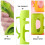 2Pièces Couvre Silicone Vert Protection Douceur Antidérapante 7