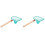 2Pièces Filet De Multi Couleurs Portable Manche Bois Burr 3