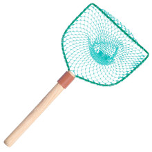 2Pièces Filet De Multi Couleurs Portable Manche Bois Burr