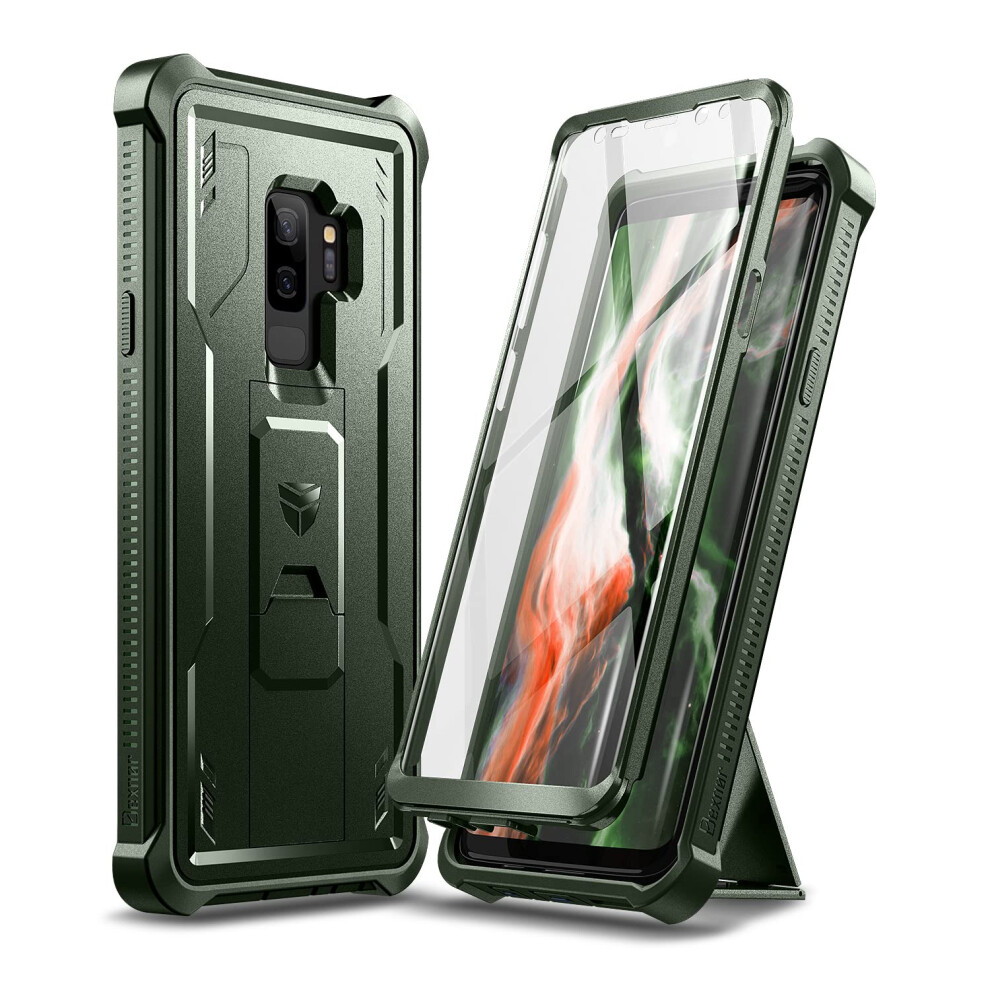 Dexnor For Samsung Galaxy S9 Plus Case Built-In Screen Protector And Kickstand 360 Full Body Heavy Duty Military Grade Protection Shockproof 6972291195762