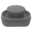 2Pcs Grey Silicone Ev Charging Port Cover Magnetic Dustproof Protector 3