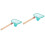 2Pièces Filet De Multi Couleurs Portable Manche Bois Burr 5