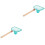 2Pièces Filet De Multi Couleurs Portable Manche Bois Burr 4
