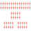 60Pièces Cage Rouge Durable Plastique Décor Micro Paysage 10