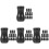 48Pièces Pompons Cordon Store PVC Noir Accessoires Faciles À Installer 4