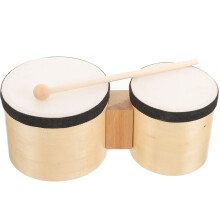 2Pièces Instruments Percussion Bois Beige Pour Adultes Débutants