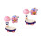 2Pièces Jouets Bébé Plastique Violet À Vent Pour Chaise Haute 8
