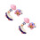 2Pièces Jouets Bébé Plastique Violet À Vent Pour Chaise Haute 7