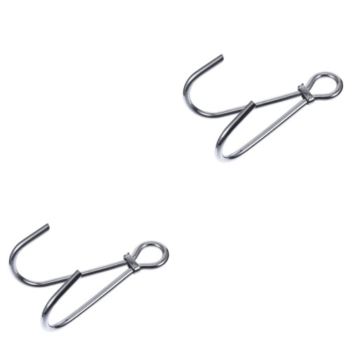 2Pièces Crochet Double En Acier Inoxydable Premium Pour 2