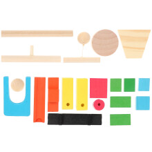 5Ensembles Kit Domino Bois Jouet Éducatif Enfant Résistant Et Coloré