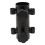 3Pièces Base Parasol Fer Noir Fixation Facile Pour Jardin 1
