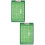 2Pièces De Coaching Football Vert PVC Résistant Usage 7