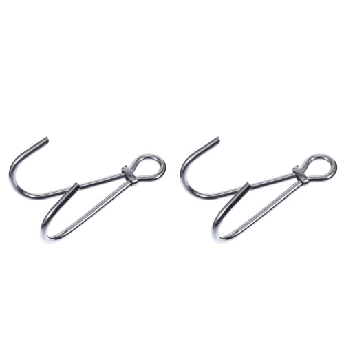2Pièces Crochet Double En Acier Inoxydable Premium Pour 1