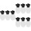 9Ensembles Flacons De Rangement Transparent En Plastique Durable 8