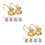 12Pièces Boucles D'oreilles Cuff Légères Pour Et 4