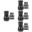 48Pièces Pompons Cordon Store PVC Noir Accessoires Faciles À Installer 7