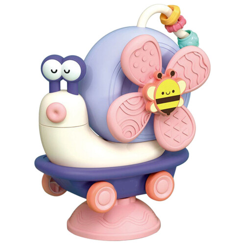 2Pièces Jouets Bébé Plastique Violet À Vent Pour Chaise Haute 2