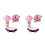 2Pièces Jouets Bébé Plastique Violet À Vent Pour Chaise Haute 10