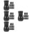 48Pièces Pompons Cordon Store PVC Noir Accessoires Faciles À Installer 8