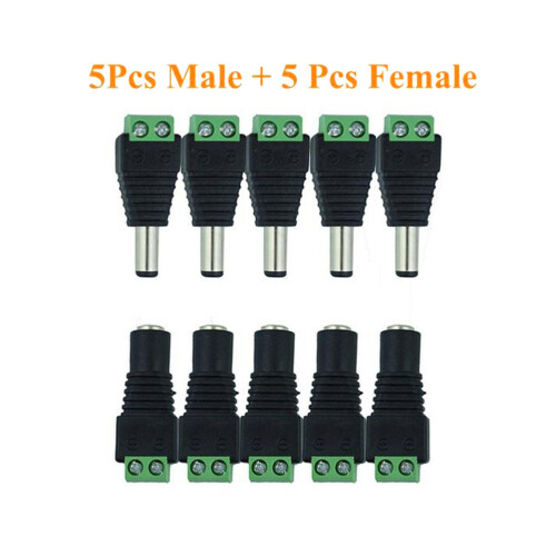 5 Pièces Connecteur 5 Pour Câble Dc 1