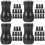 48Pièces Pompons Cordon Store PVC Noir Accessoires Faciles À Installer 6