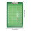 2Pièces De Coaching Football Vert PVC Résistant Usage 8