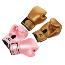 2Paires De Boxe Enfants En PU Mousse Colorés Protecteurs