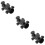 3Pièces Base Parasol Fer Noir Fixation Facile Pour Jardin 8