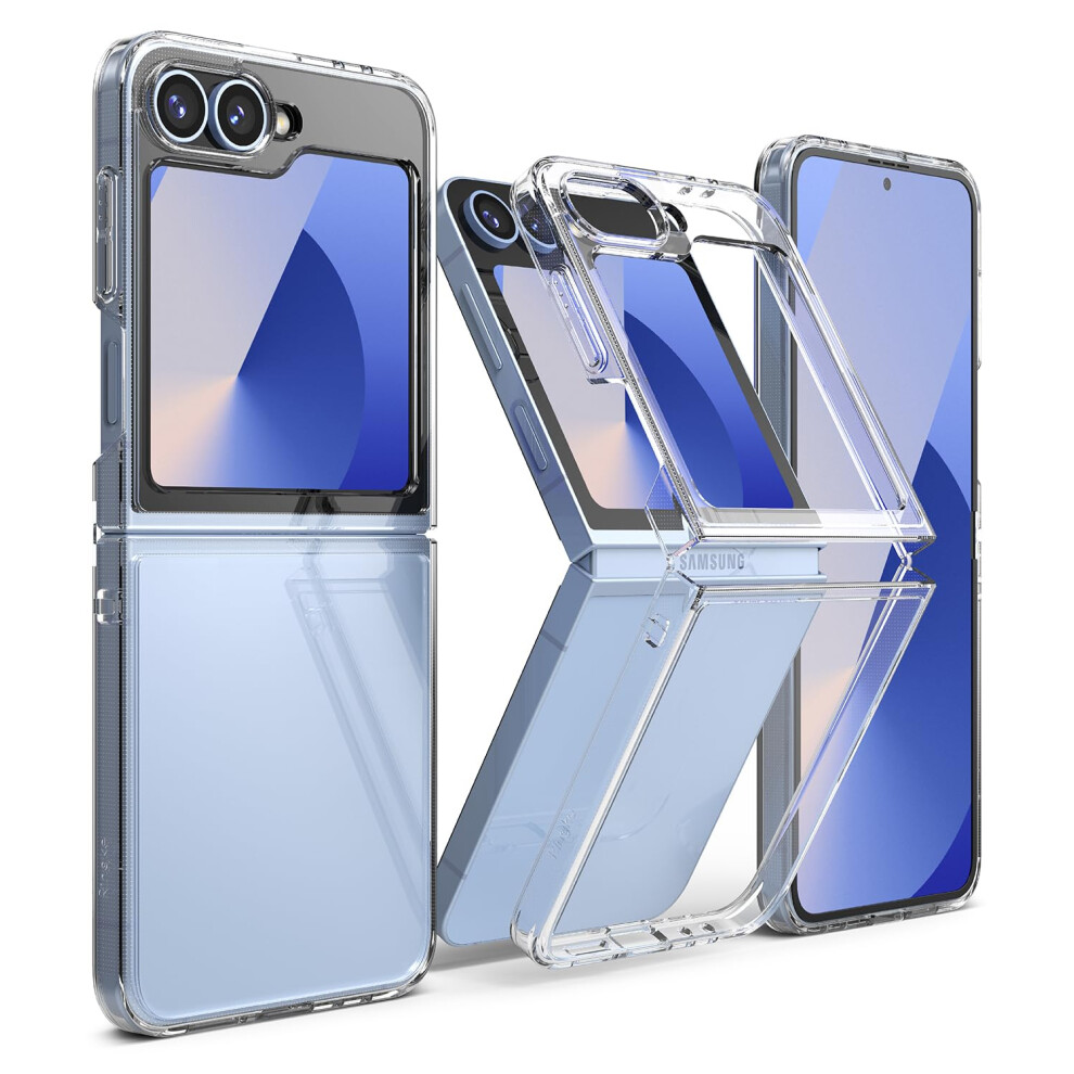 Ringke Fusion Compatible With Samsung Galaxy Z Flip 7 Fe/Z Flip 6 Case [Long-Lasting Transparency] Slim Transparent Protective Cover With Shockproof 8809961787485