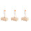 3Ensembles Coffret Diapasons Avec Marteau Et Bois Beige 6