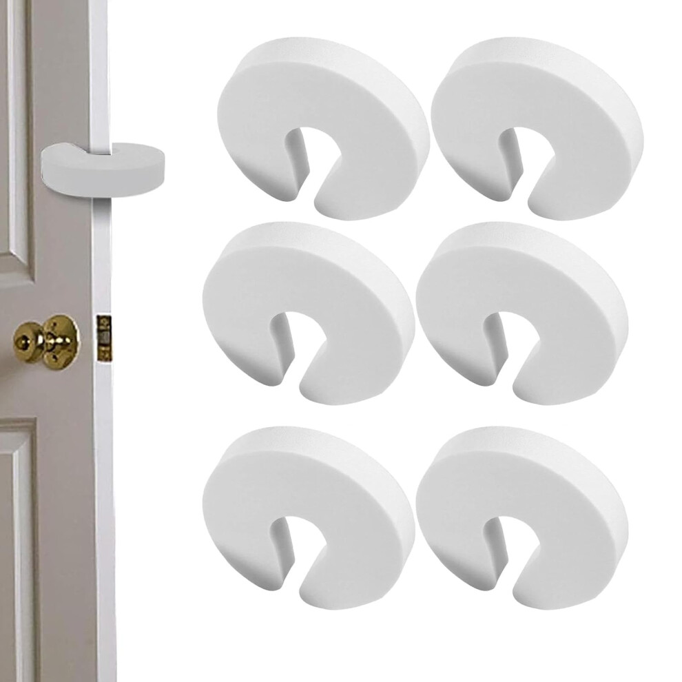 6 Pack Door Slam Stopper, Durable Silicone Door Stoppers For Kids, Door Finger Pinch Guard, Anti Door Slam Prevents Finger Pinch Injuries And Lockout, Dolaso