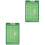 2Pièces De Coaching Football Vert PVC Résistant Usage 4