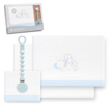 Interbaby - Cot Sheet Set 60 x 120 cm 100% Polyester | Warm Coral Cot Sheet | Includes Fitted Sheet, Top Sheet and Pillowcase | Ideal for Winter |