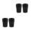 4Pièces Cendrier Auto Portable Design Noir Facile À Nettoyer 8