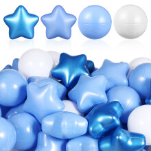 100 Pièces Balles Plastique Étoile Thème Océan Bébé