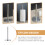 1Pièces Porte-Rouleau Papier Vertical Acier Moderne Argent 8