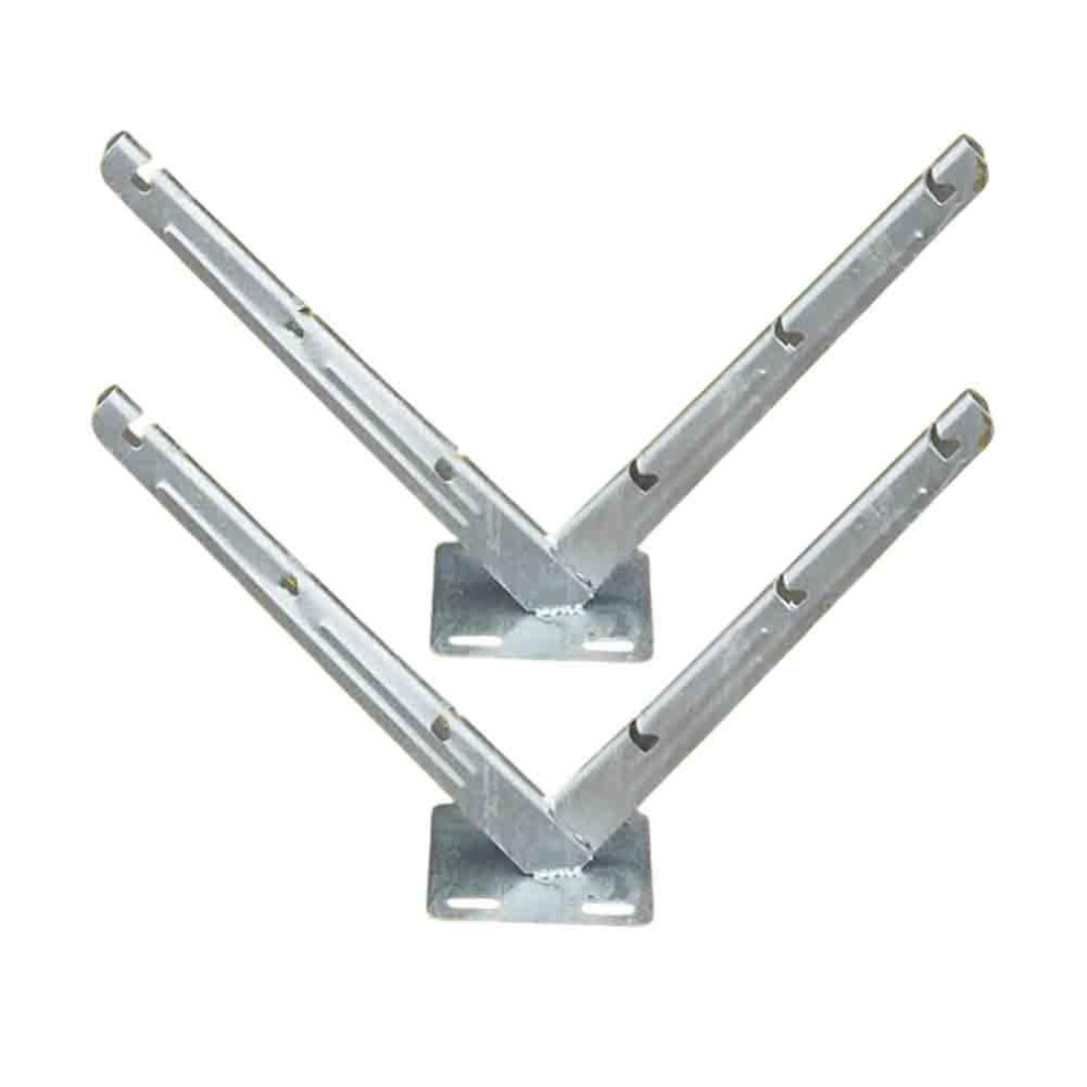 Hot Dip Galvanised Razor Wire V Bracket for Secure Barbed Fence Mounting, 1 Pair, 55x14x32cm