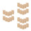 30Pcs Natural Loofah Dish Towel Khaki Multipurpose Kitchen Sponge 10